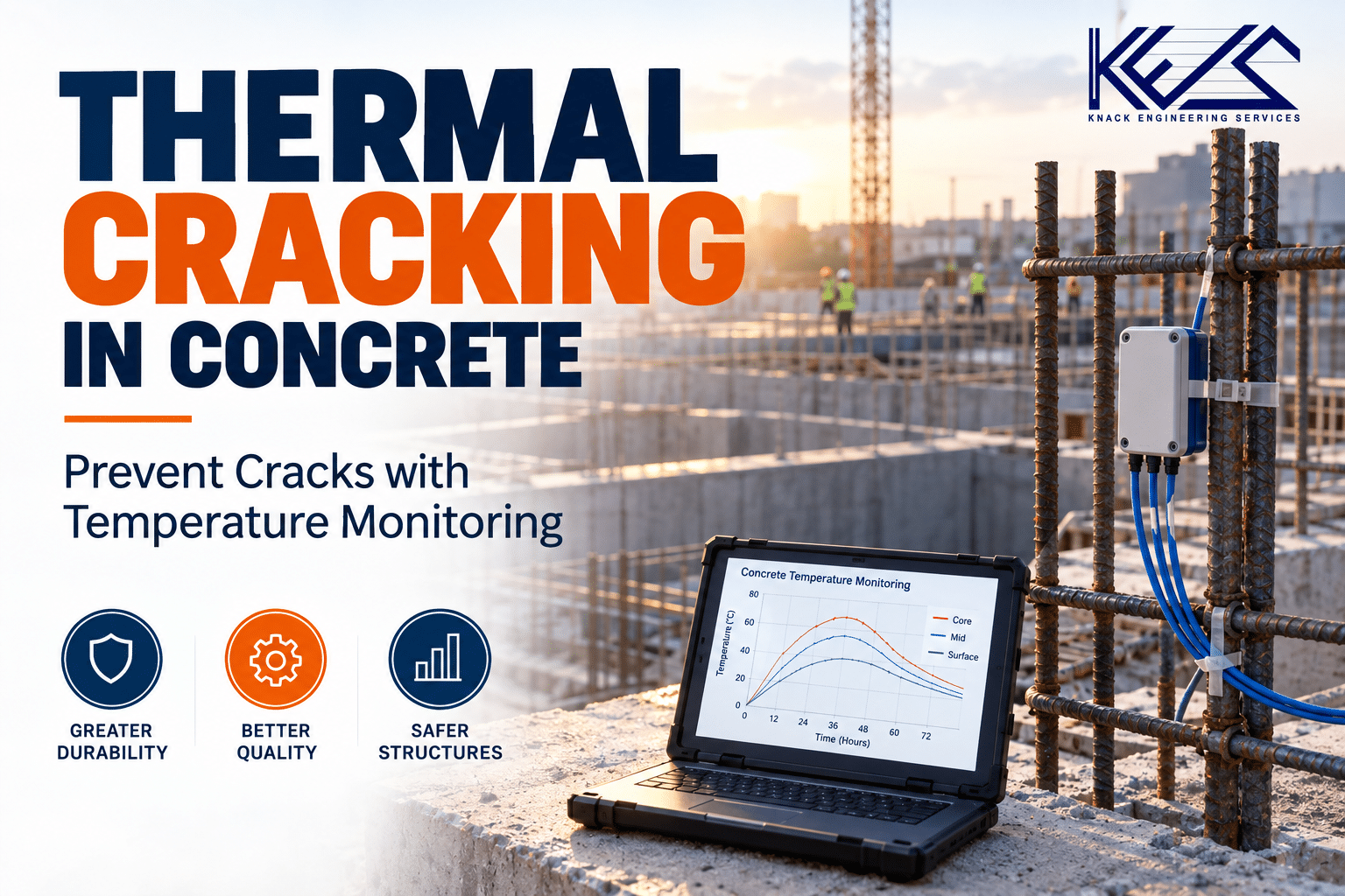 Thermal Cracking in Concrete: Causes, Prevention, and the Role of Temperature Monitoring