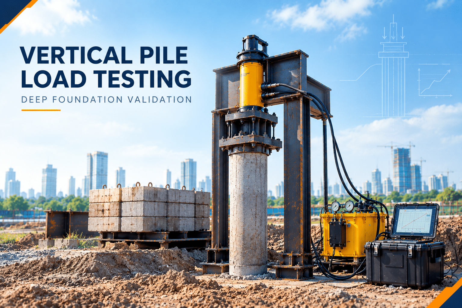 Vertical Pile Load Testing | Deep Foundation Validation | KNACK